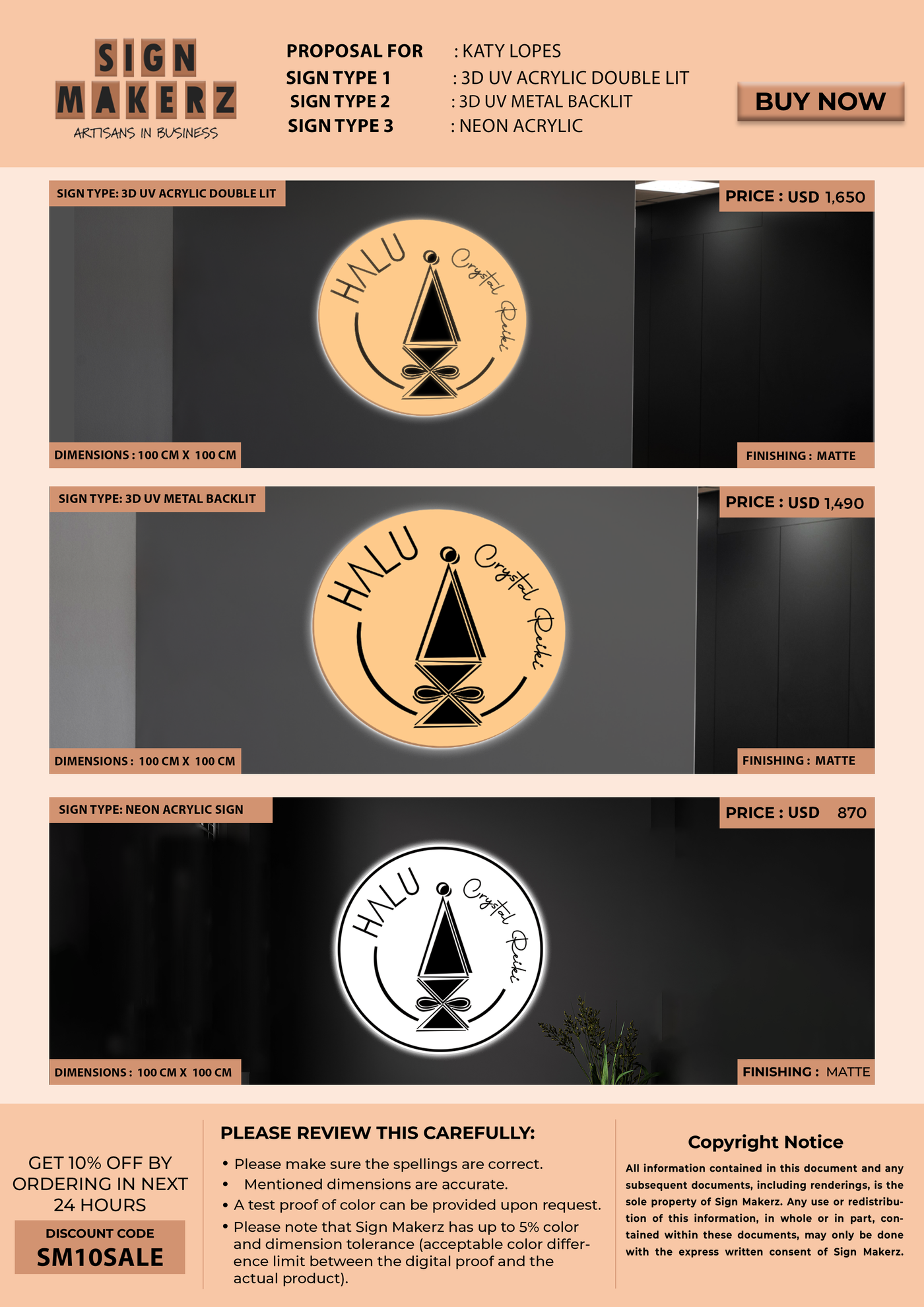 Custom Signs For Katy Lopes Halu