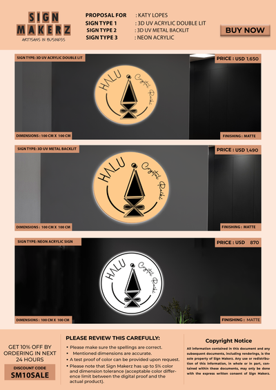 Custom Signs For Katy Lopes Halu