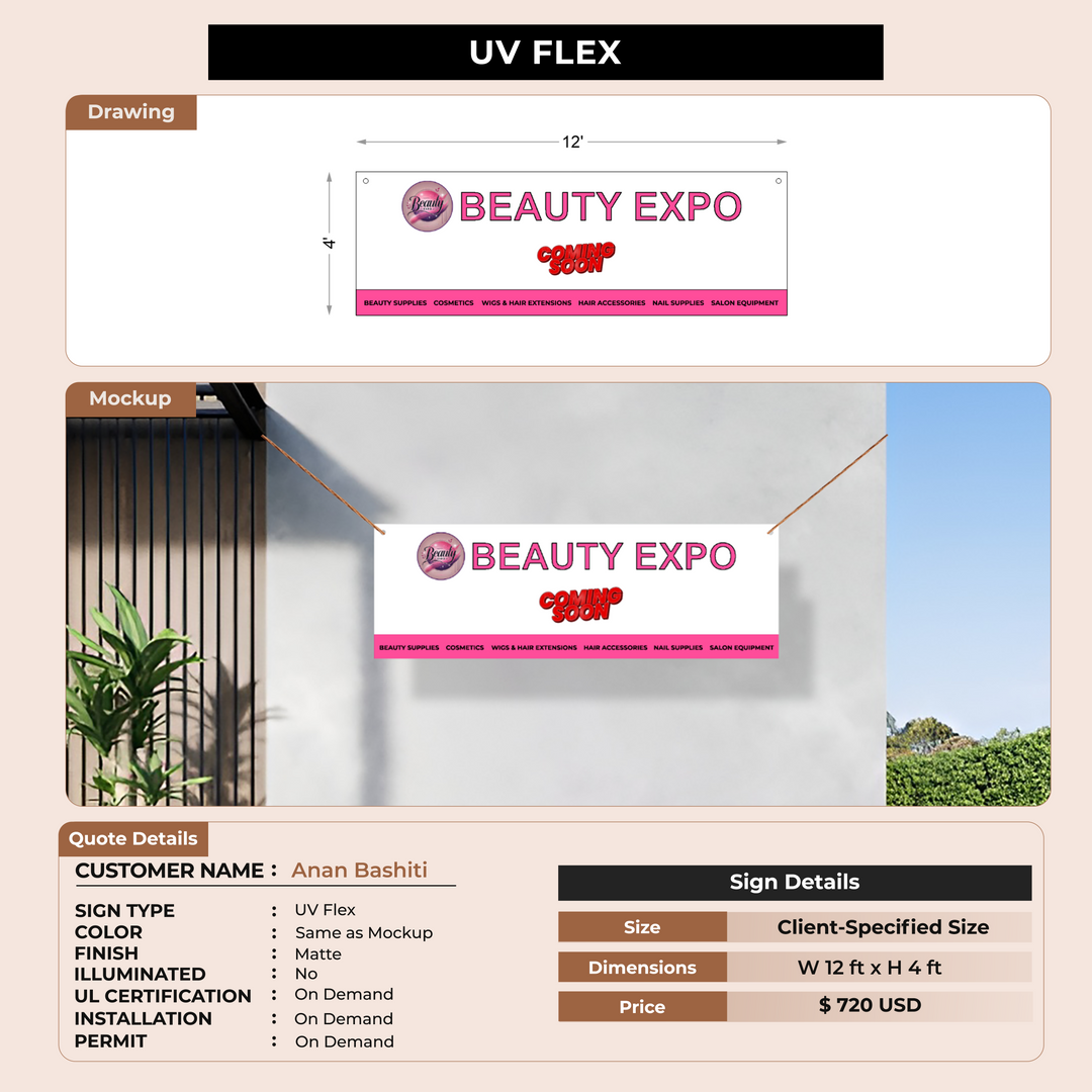 UV Flex for Anan Bashiti