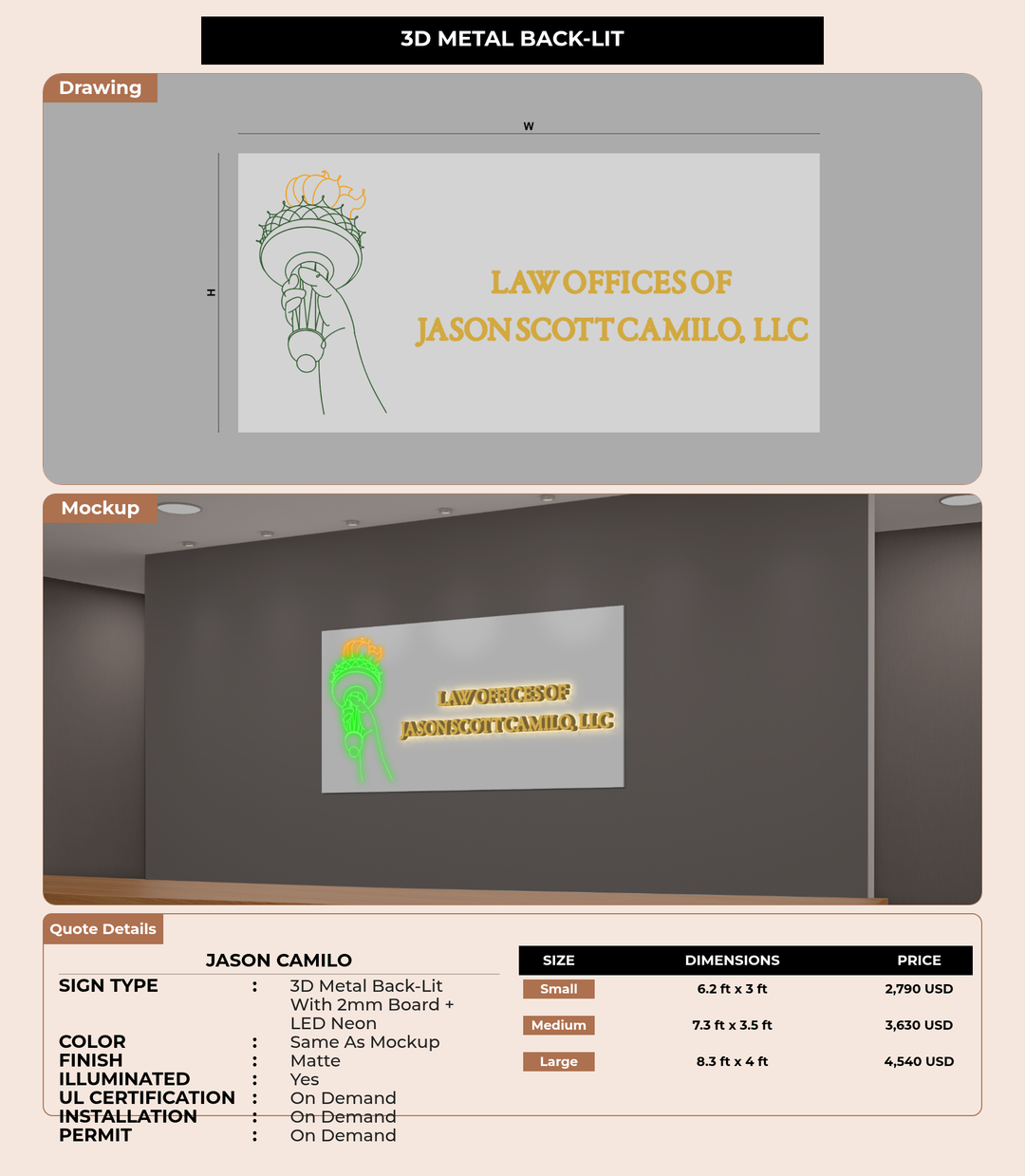 CUSTOM MOCKUP SIGN FOR JASON CAMILO