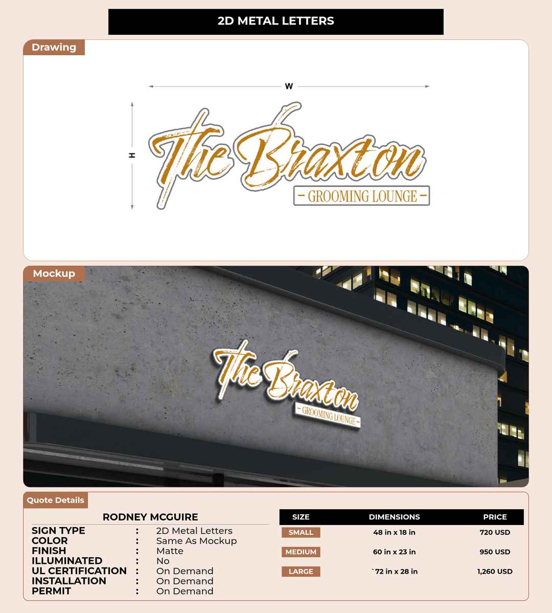 CUSTOM MOCKUP SIGN FOR Rodney McGuire