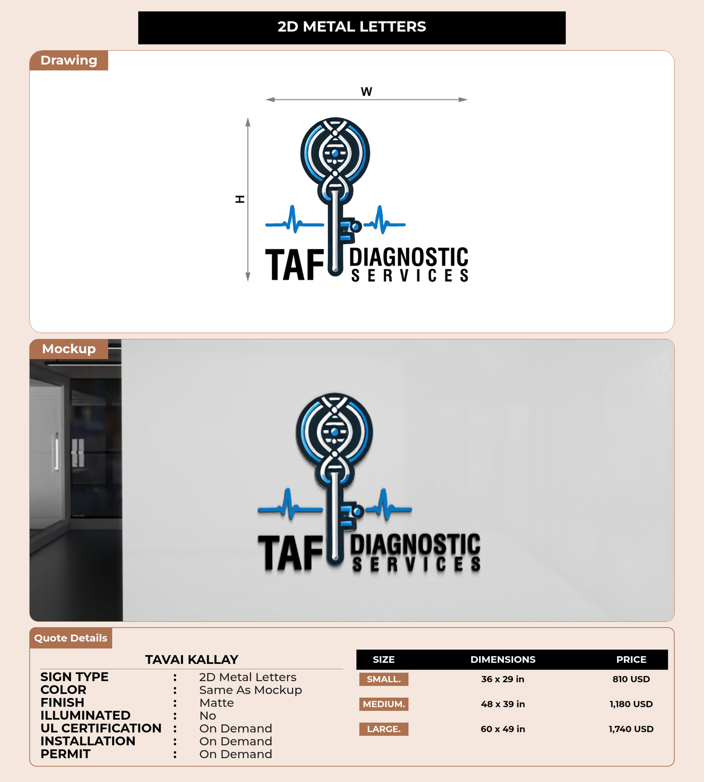 CUSTOM MOCKUP SIGN FOR Tavai Kallay