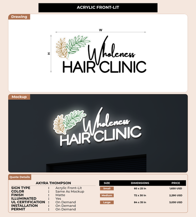 CUSTOM MOCKUP SIGN FOR Akyra Thompson