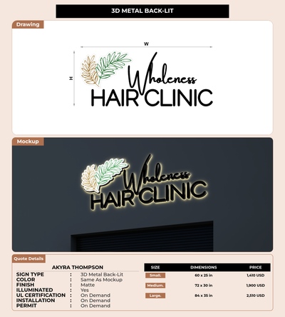 CUSTOM MOCKUP SIGN FOR Akyra Thompson