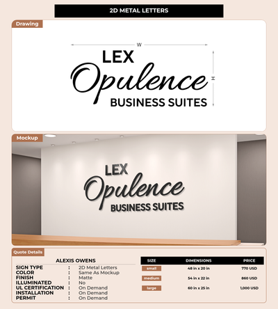 CUSTOM MOCKUP SIGN FOR Alexis Owens