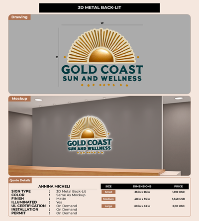 CUSTOM MOCKUP SIGN FOR Annina Micheli