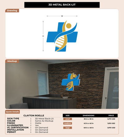CUSTOM MOCKUP SIGN FOR Clayton Roelle