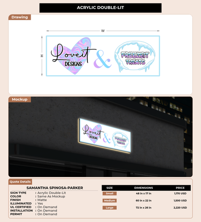 CUSTOM MOCKUP SIGN FOR Samantha Spinosa-Parker
