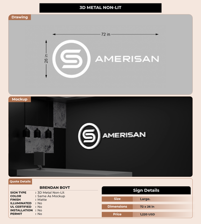 CUSTOM MOCKUP SIGN FOR Brendan Boyt