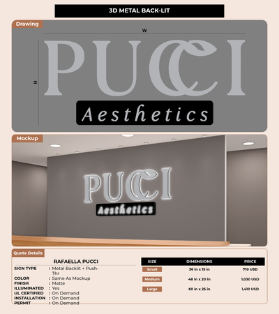 CUSTOM MOCKUP SIGN FOR Rafaella Pucci