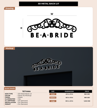 CUSTOM MOCKUP SIGN FOR Tetyana