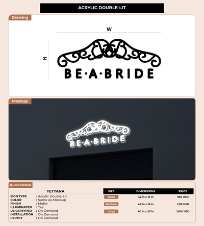 CUSTOM MOCKUP SIGN FOR Tetyana