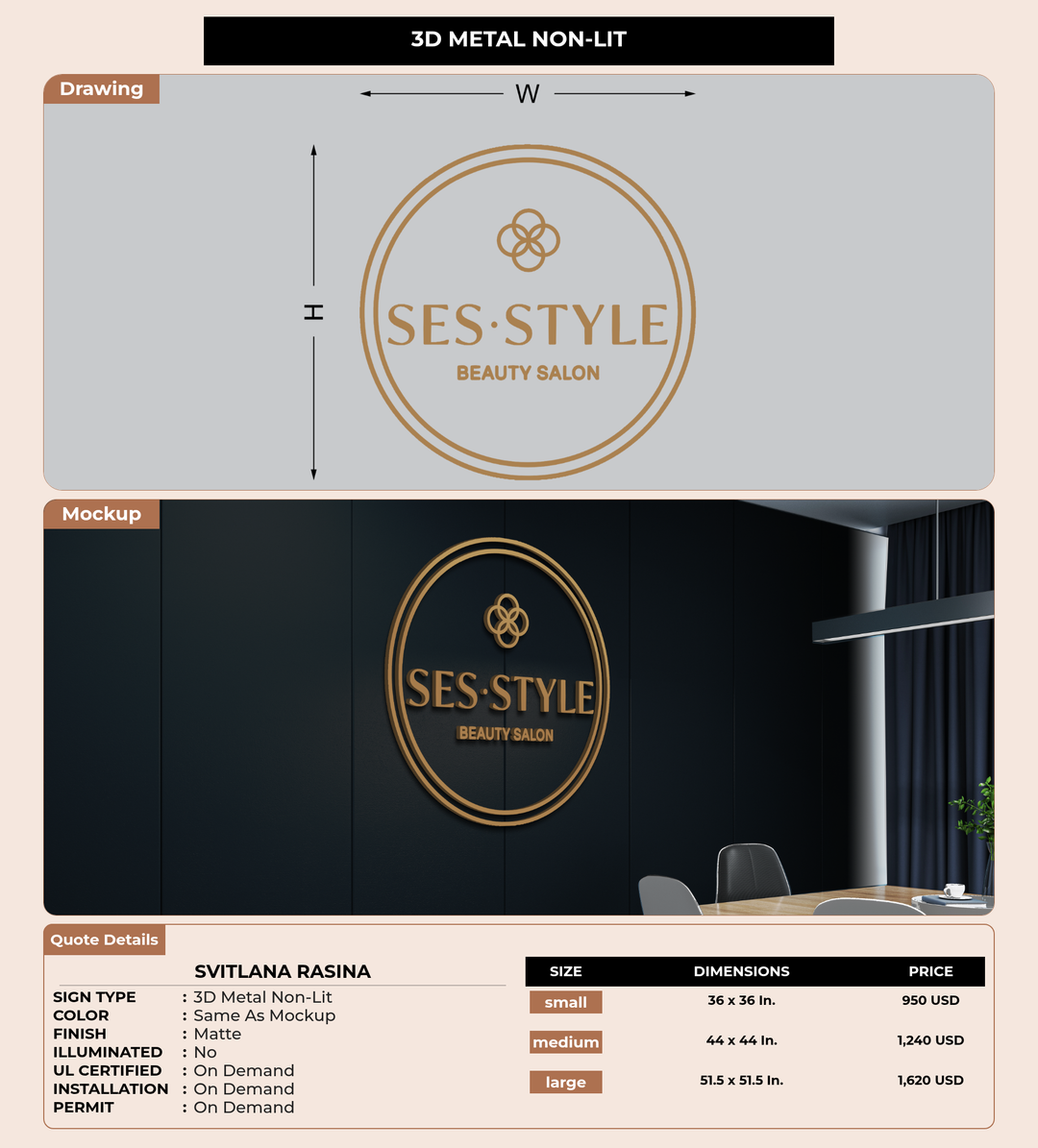 CUSTOM MOCKUP SIGN FOR Svitlana Rasina