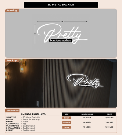 CUSTOM MOCKUP SIGN FOR Amanda Zanellato