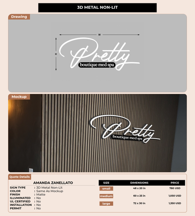 CUSTOM MOCKUP SIGN FOR Amanda Zanellato