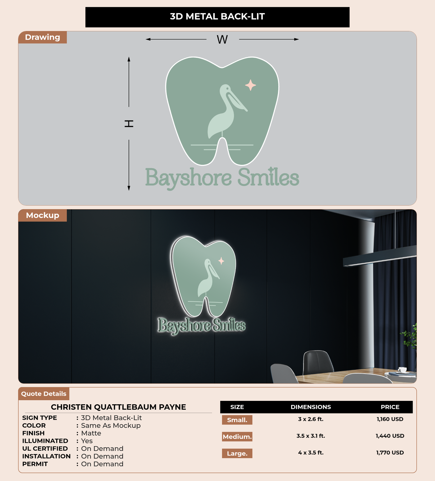 CUSTOM MOCKUP SIGN FOR Christen Quattlebaum Payne