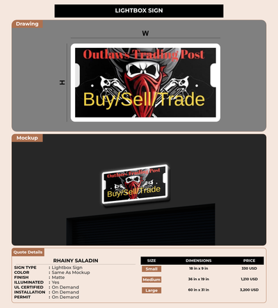 CUSTOM MOCKUP SIGN FOR Rhainy saladin