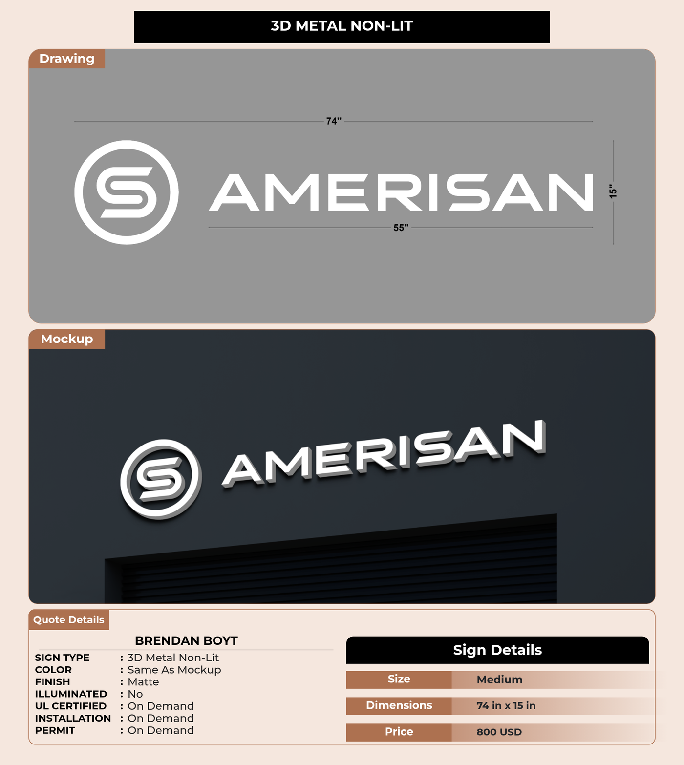 CUSTOM MOCKUP SIGN FOR Brendan Boyt