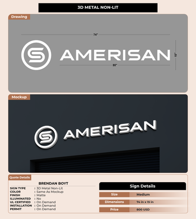 CUSTOM MOCKUP SIGN FOR Brendan Boyt