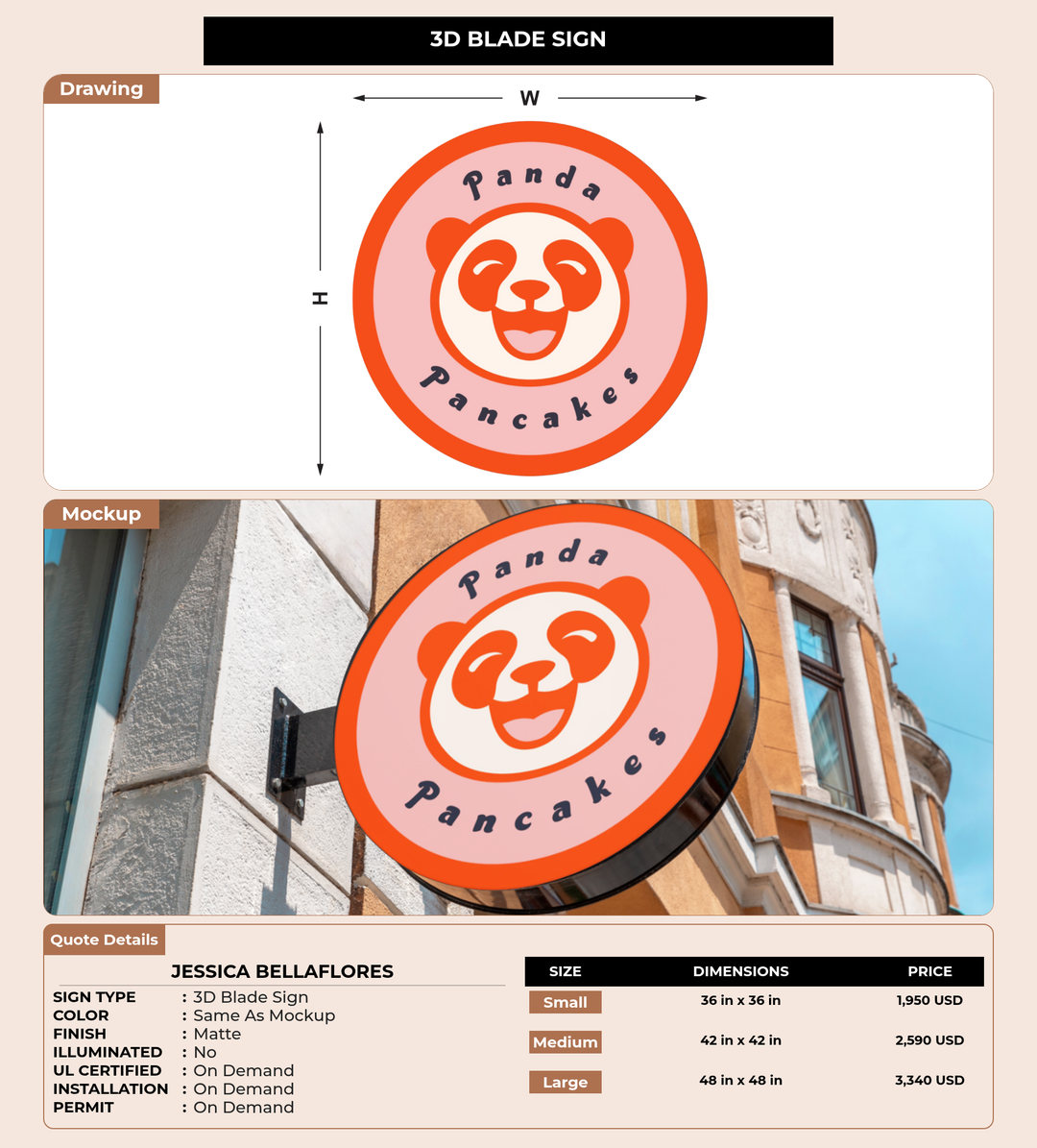 CUSTOM MOCKUP SIGN FOR Jessica bellaflores