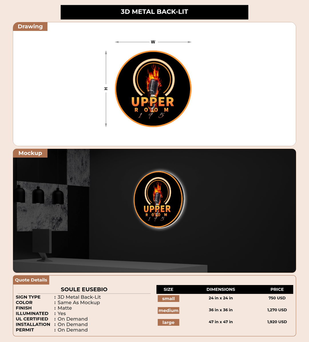 CUSTOM MOCKUP SIGN FOR Soule Eusebio
