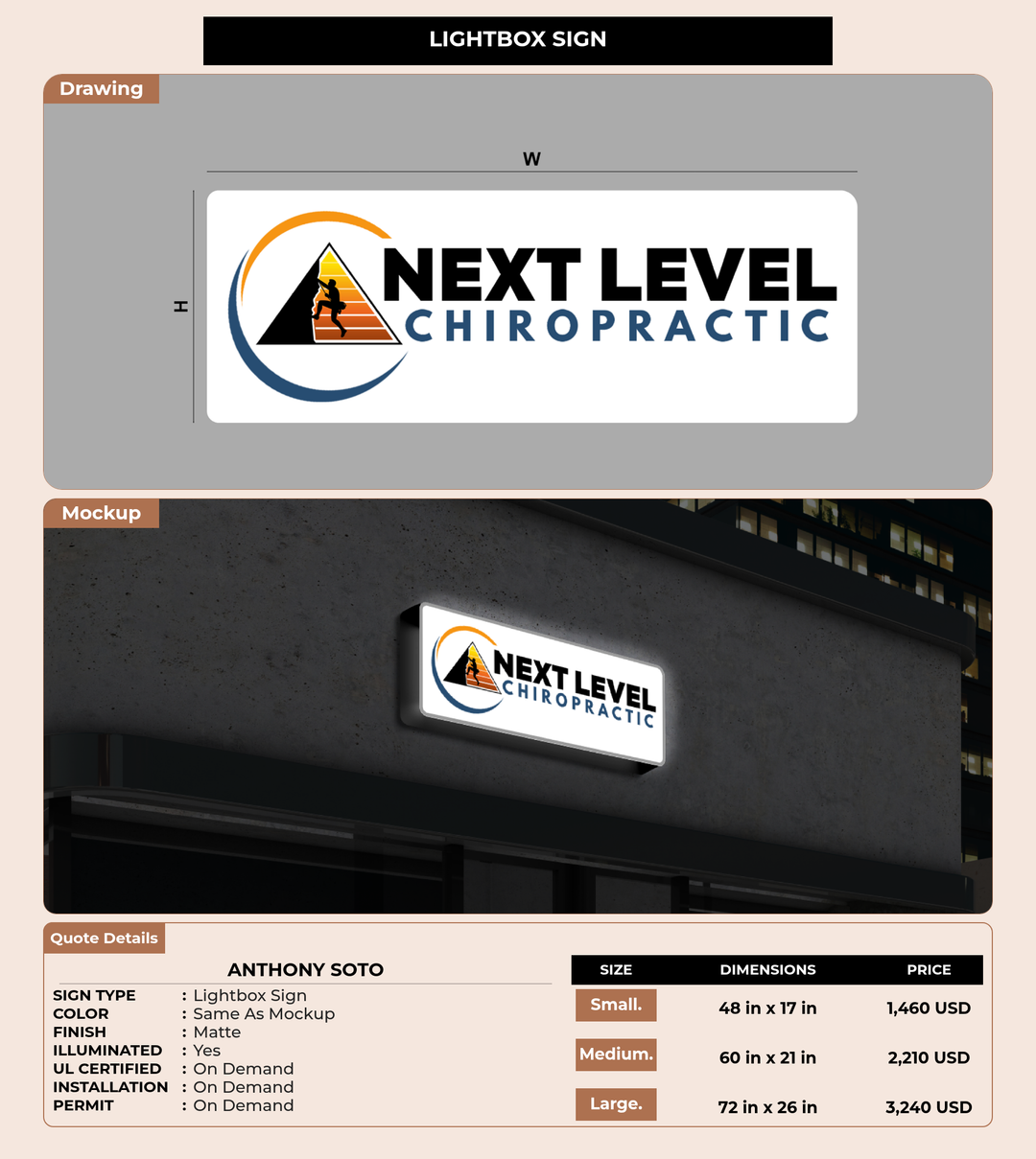 CUSTOM MOCKUP SIGN FOR Anthony Soto