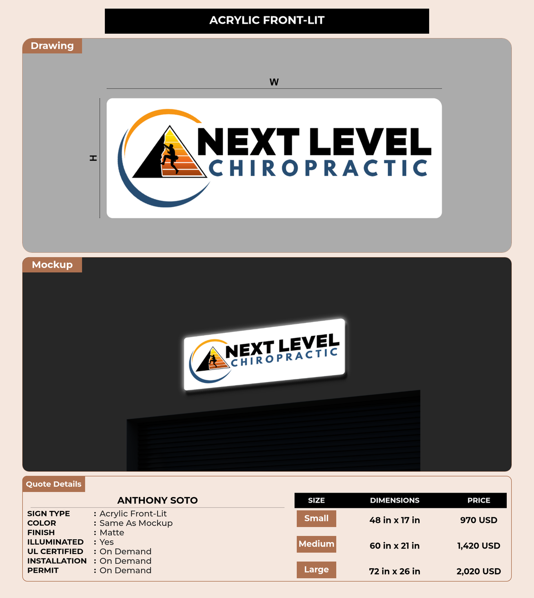 CUSTOM MOCKUP SIGN FOR Anthony Soto