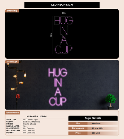 CUSTOM MOCKUP SIGN FOR Humaira Uddin