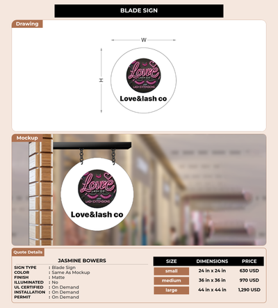 CUSTOM MOCKUP SIGN FOR Jasmine Bowers