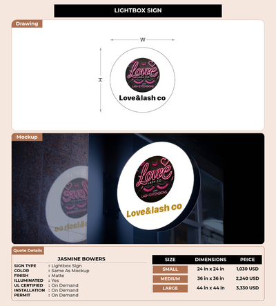 CUSTOM MOCKUP SIGN FOR Jasmine Bowers