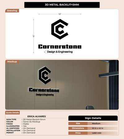 CUSTOM MOCKUP SIGN FOR Erica Alvares