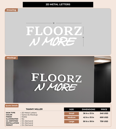 CUSTOM MOCKUP SIGN FOR Tammy Miller