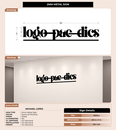 CUSTOM MOCKUP SIGN FOR Michael Lopez