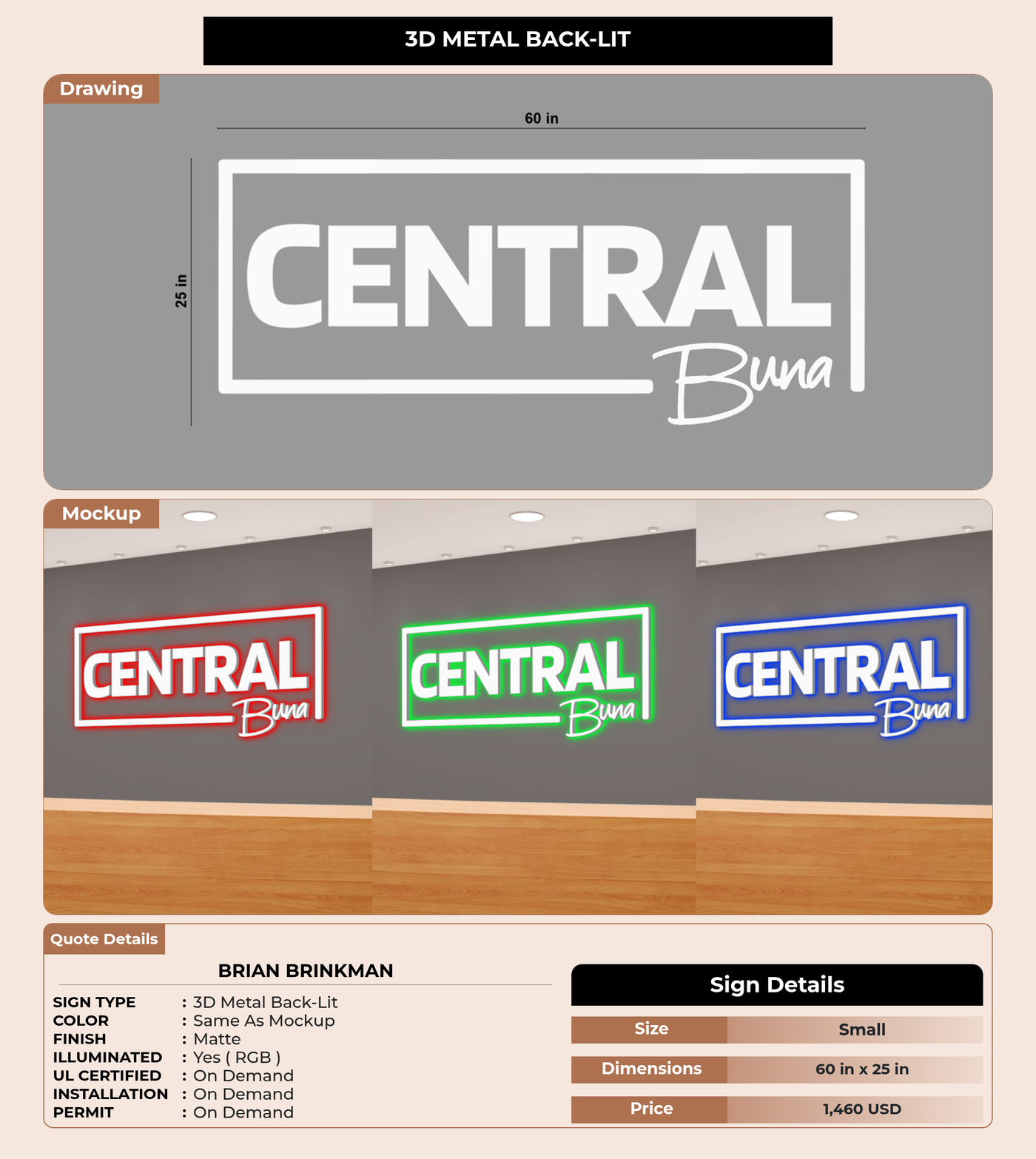 CUSTOM MOCKUP SIGN FOR Brian Brinkman