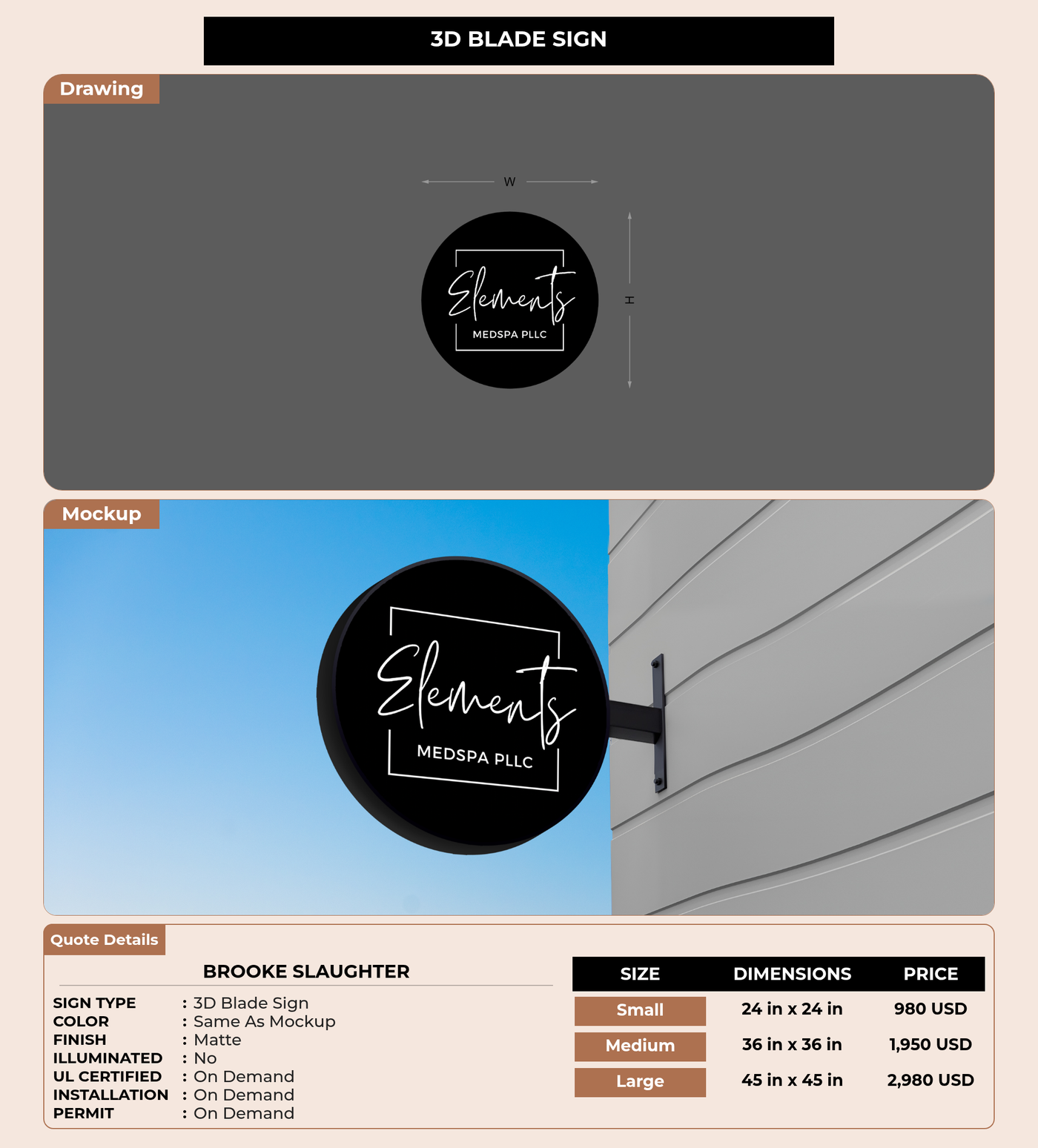 CUSTOM MOCKUP SIGN FOR Brooke Slaughter