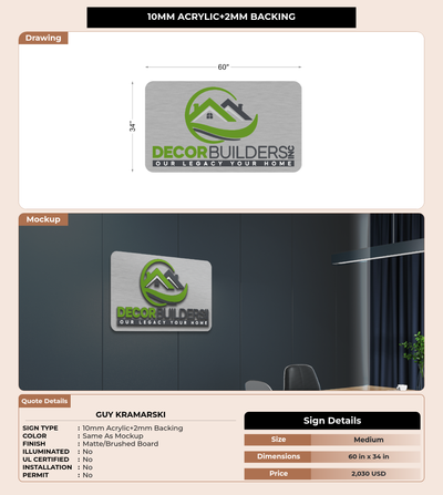 CUSTOM MOCKUP SIGN FOR Guy Kramarski
