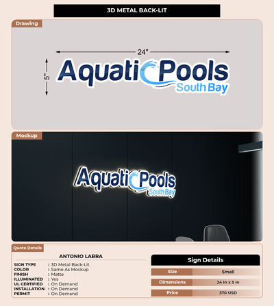 CUSTOM MOCKUP SIGN FOR Antonio Labra