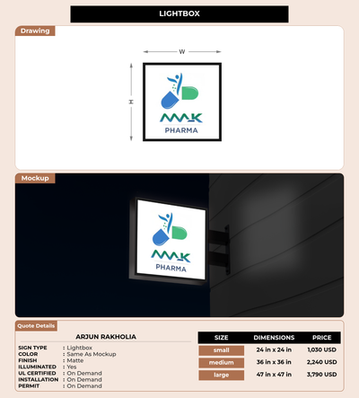 CUSTOM MOCKUP SIGN FOR Arjun Rakholia