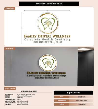 CUSTOM MOCKUP SIGN FOR Jordan Boland