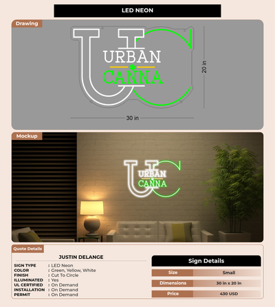 CUSTOM MOCKUP SIGN FOR Justin Delange
