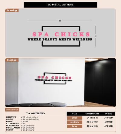 CUSTOM MOCKUP SIGN FOR Tia Whittlesey