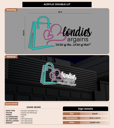 CUSTOM MOCKUP SIGN FOR Jaime Sears