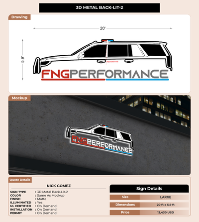CUSTOM MOCKUP SIGN FOR Nick Gomez
