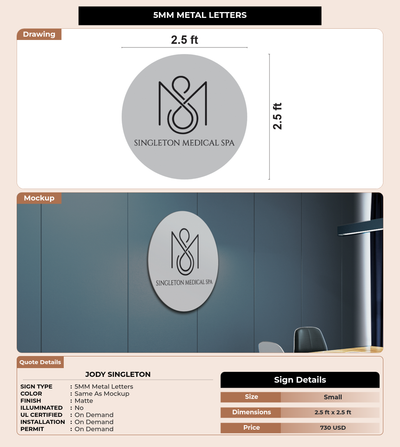 CUSTOM MOCKUP SIGN FOR Jody singleton