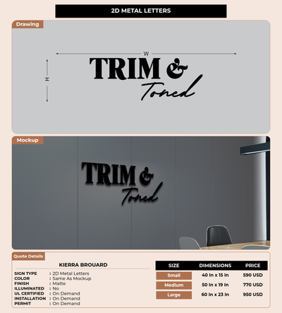 CUSTOM MOCKUP SIGN FOR Kierra Brouard