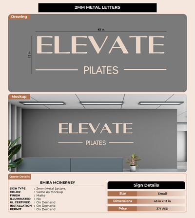 CUSTOM MOCKUP SIGN FOR Emira McInerney