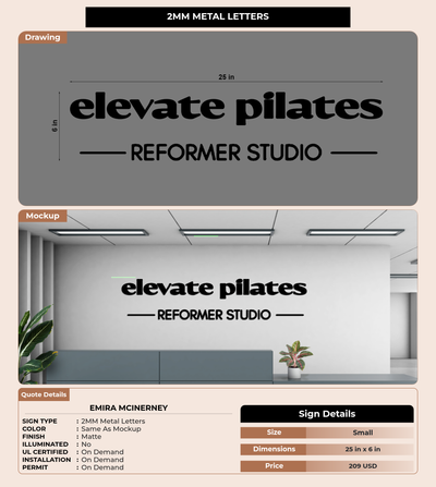 CUSTOM MOCKUP SIGN FOR Emira McInerney