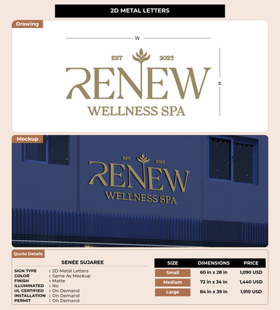 CUSTOM MOCKUP SIGN FOR Senee Sujaree