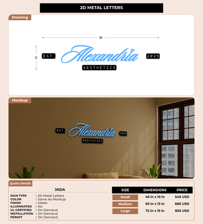 CUSTOM MOCKUP SIGN FOR Jada