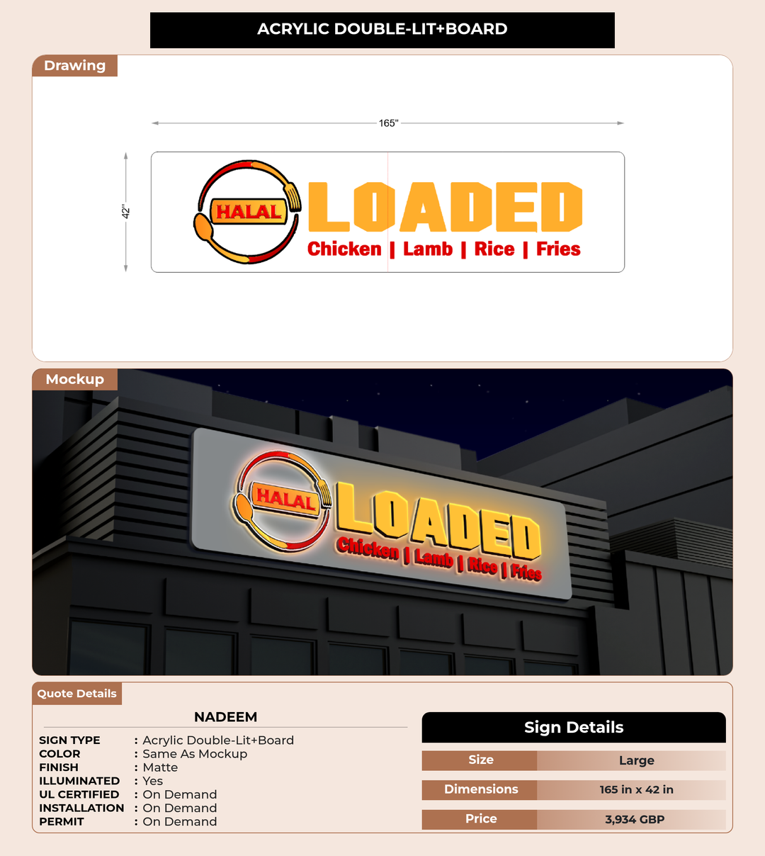 CUSTOM MOCKUP SIGN FOR Nadeem